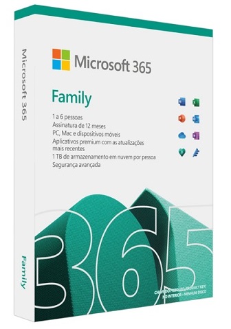 Microsoft Office 365 Familiar, 1 a 6 Pessoas, Subscrio 12 Meses 1